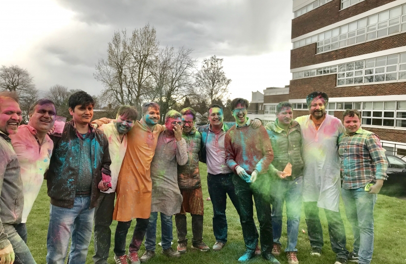 Great to celebrate Holi with the Croydon Cricket Club