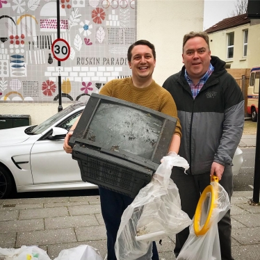 Litter pick with Cllr Perry.