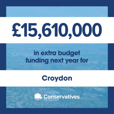 £15m funding for Croydon